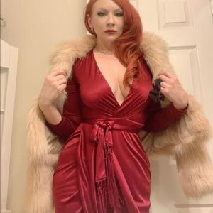 Altuzarra 20th Annv. Collection burgundy satin